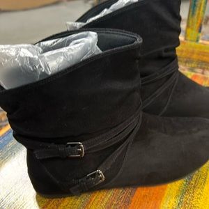 Lower east side.size 8 black foe suede.pre worn.  Short boot